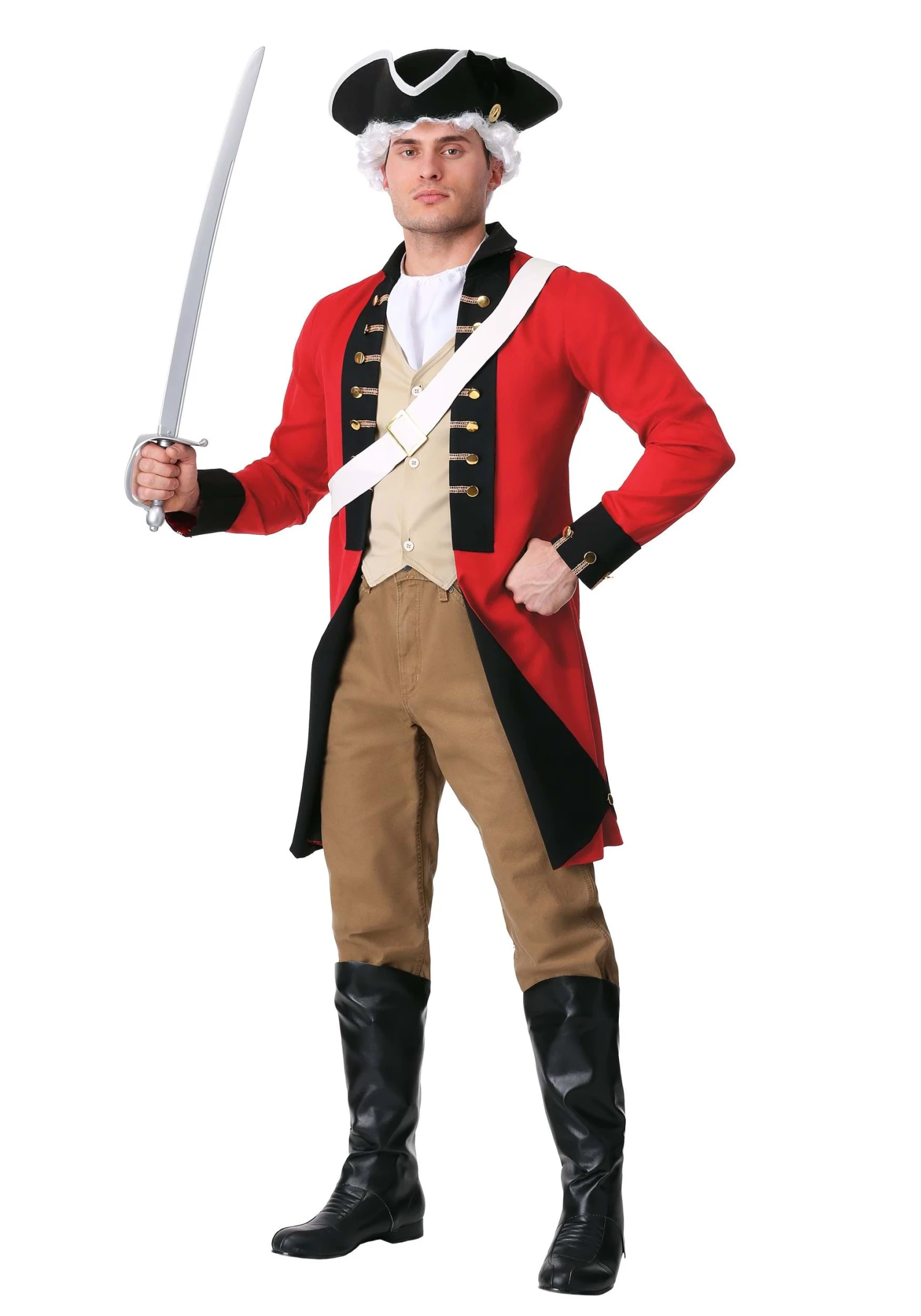 British Redcoat Men's Costume 3 British Redcoat Men's Costume