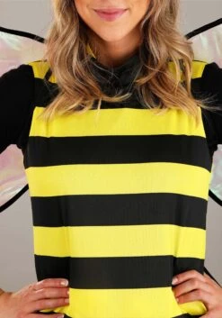 Buzzin' Bumble Bee Costume For Adults -Halloween Costumes adult buzzin bumble bee costume alt 3