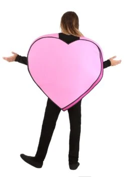 Adult Pink Candy Heart Costume -Halloween Costumes adult candy heart costume alt 1