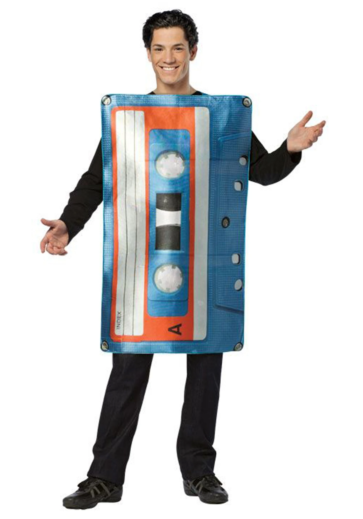 Adult Cassette Tape Costume 3 Adult Cassette Tape Costume