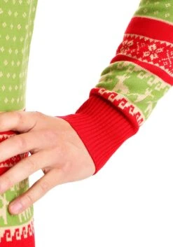 Christmas Llama Ugly Sweater For Adults -Halloween Costumes adult christmas llama ugly sweater alt 11