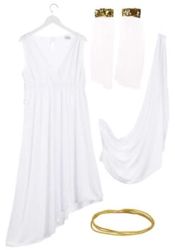Classic Greek Goddess Women's Costume -Halloween Costumes adult classic greek goddess costume alt 5