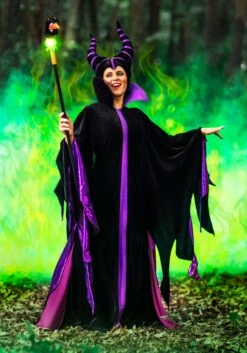 Disney Classic Maleficent Costume For Adults -Halloween Costumes adult classic maleficent costume alt 1