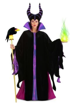 Disney Classic Maleficent Costume For Adults -Halloween Costumes adult classic maleficent costume alt 3