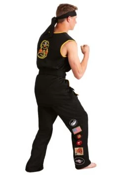 Karate Kid Cobra Kai Costume For Men 19 Karate Kid Cobra Kai Costume For Men -Halloween Costumes adult cobra kai costume alt 3