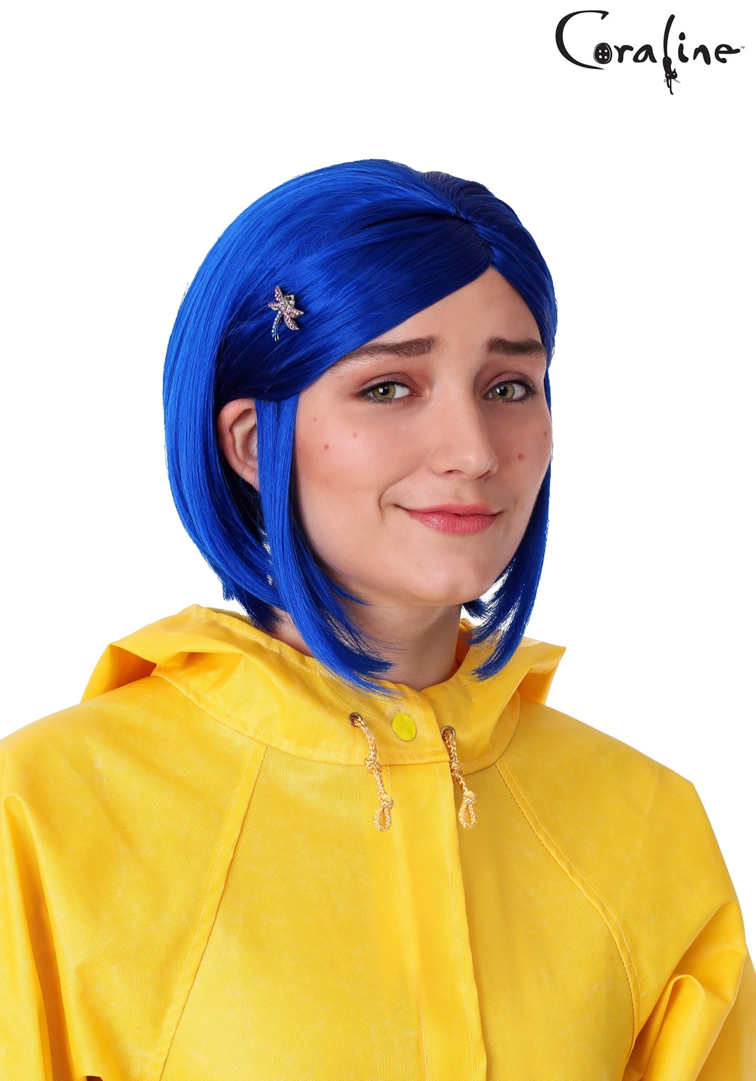 Coraline Blue Costume Wig For Women 3 Coraline Blue Costume Wig For Women