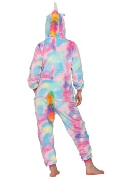 Cotton Candy Galaxy Unicorn Onesie For Adults -Halloween Costumes adult cotton candy galaxy unicorn onesie alt 1