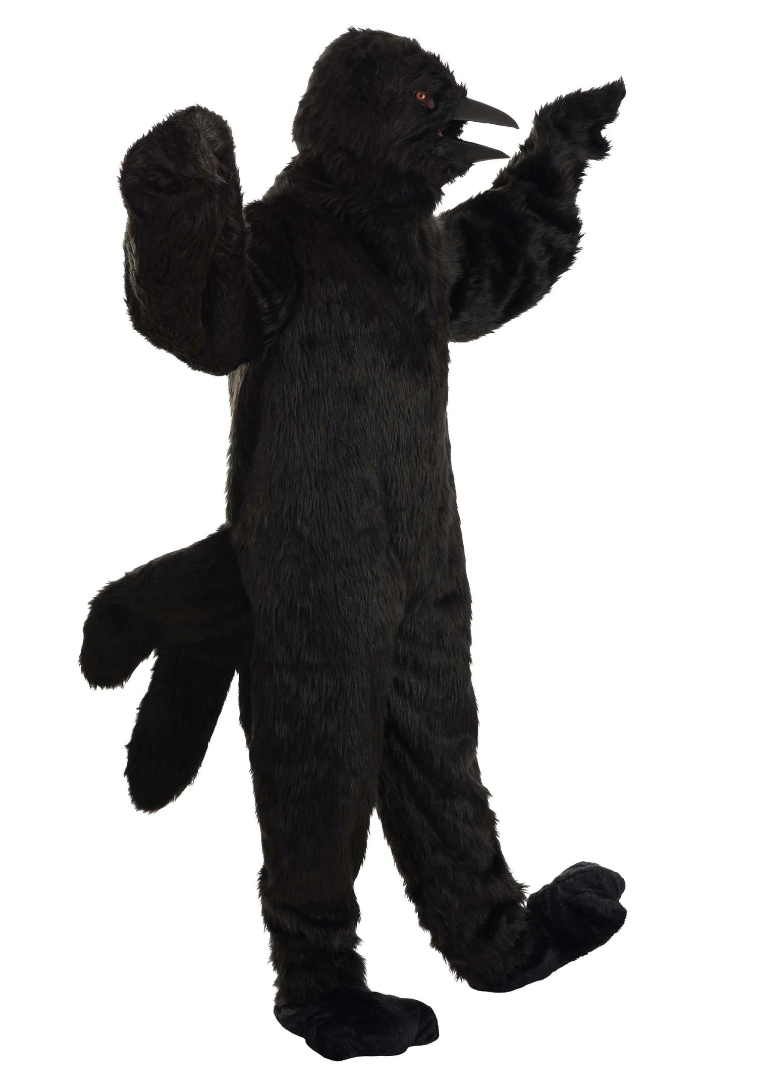 Crow Mascot Adult Costume 3 Crow Mascot Adult Costume