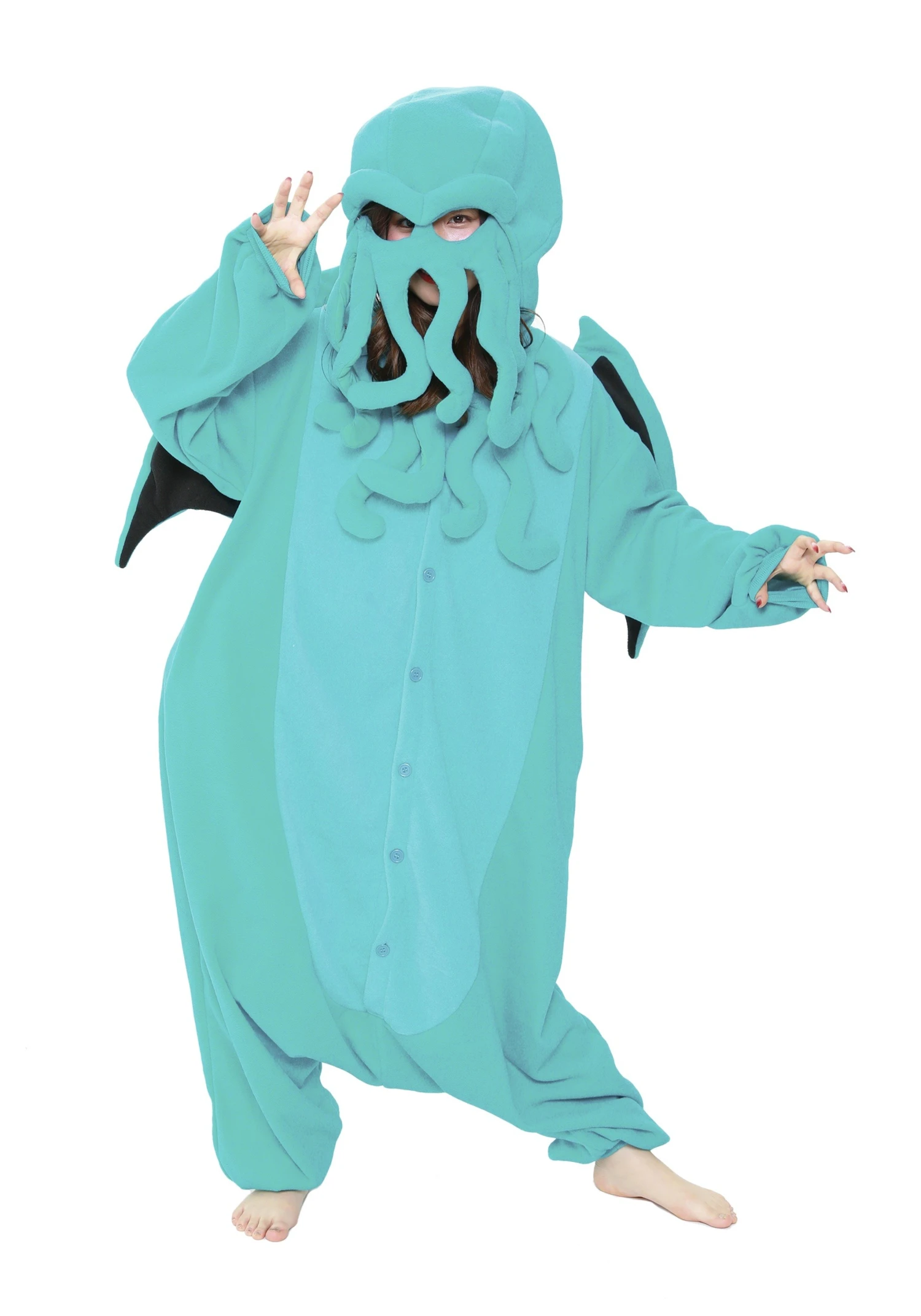 Cthulhu Kigurumi Adult Costume Onesie 3 Cthulhu Kigurumi Adult Costume Onesie