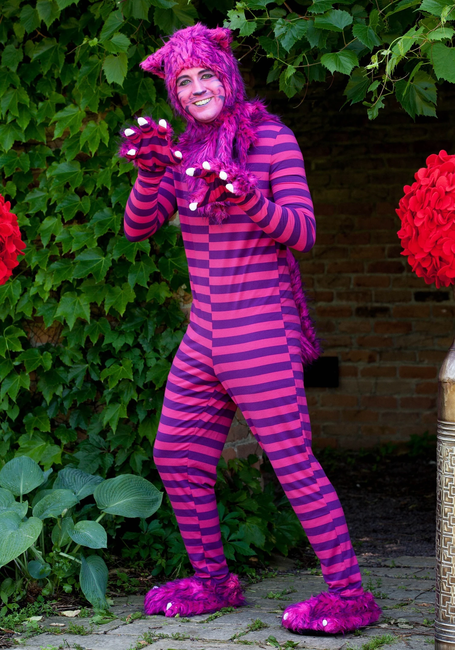 Adult Deluxe Cheshire Cat Costume 4 Adult Deluxe Cheshire Cat Costume - Image 2