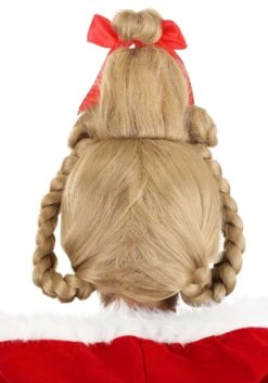 Women's Deluxe Dr. Seuss Cindy Lou Who Wig -Halloween Costumes adult deluxe christmas girl wig alt 3