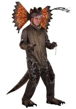 Adult Deluxe Dilophosaurus Costume 19 Adult Deluxe Dilophosaurus Costume -Halloween Costumes adult deluxe dilophosaurus costume alt 2
