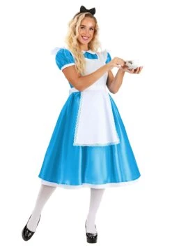 Deluxe Disney Alice Costume For Women 12 Deluxe Disney Alice Costume For Women -Halloween Costumes adult deluxe disney alice costume alt 1