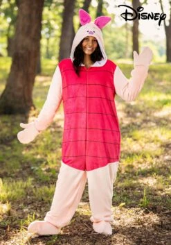 Adult Deluxe Disney Winnie The Pooh Piglet Costume