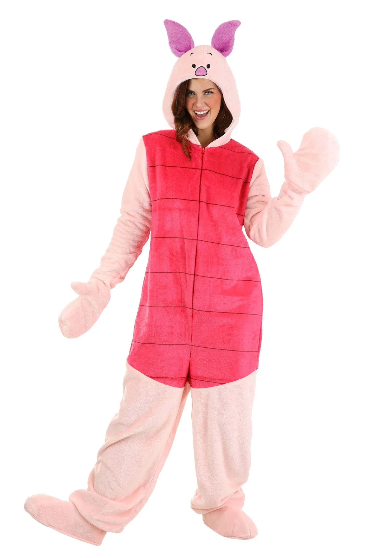 Adult Deluxe Disney Winnie The Pooh Piglet Costume 10 Adult Deluxe Disney Winnie The Pooh Piglet Costume - Image 8