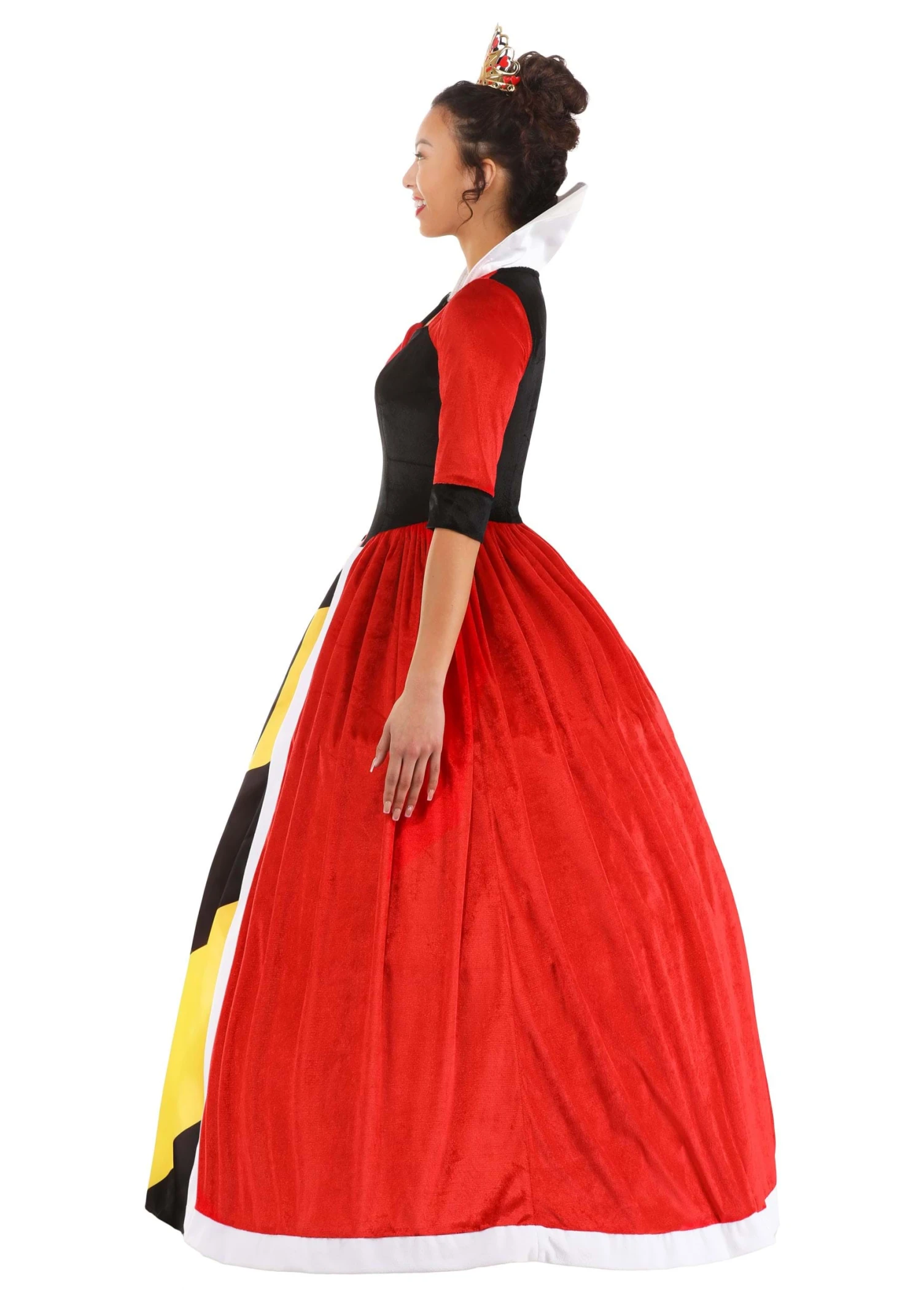 Deluxe Disney Queen Of Hearts Costume Dress For Women 5 Deluxe Disney Queen Of Hearts Costume Dress For Women - Image 3