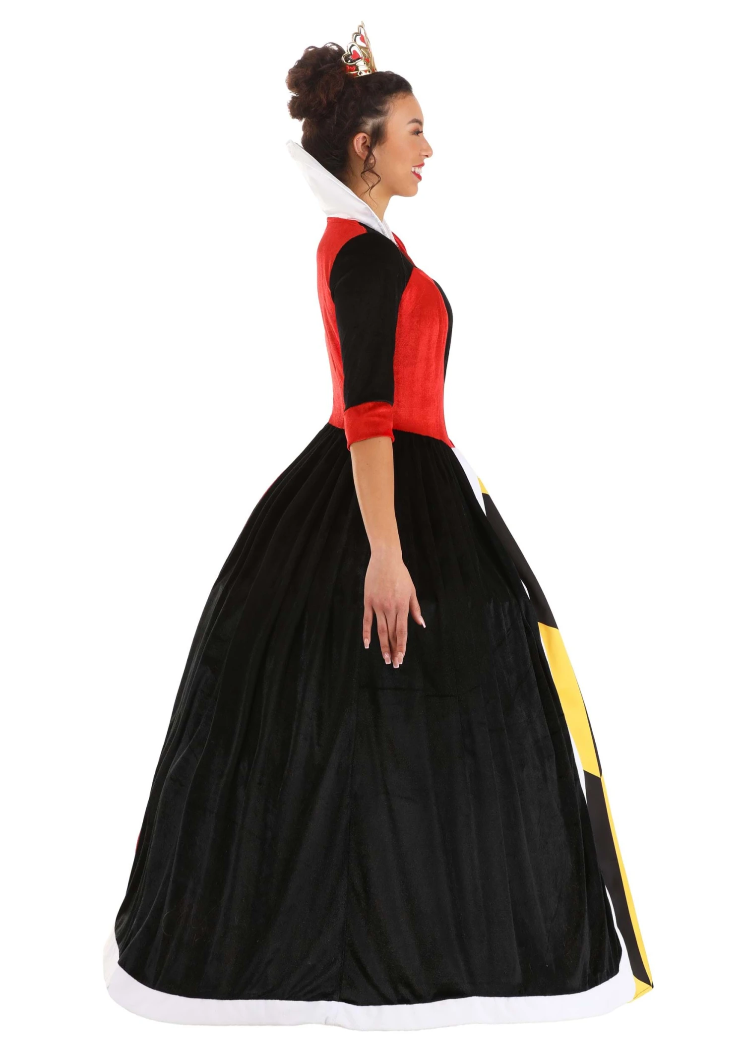 Deluxe Disney Queen Of Hearts Costume Dress For Women 6 Deluxe Disney Queen Of Hearts Costume Dress For Women - Image 4