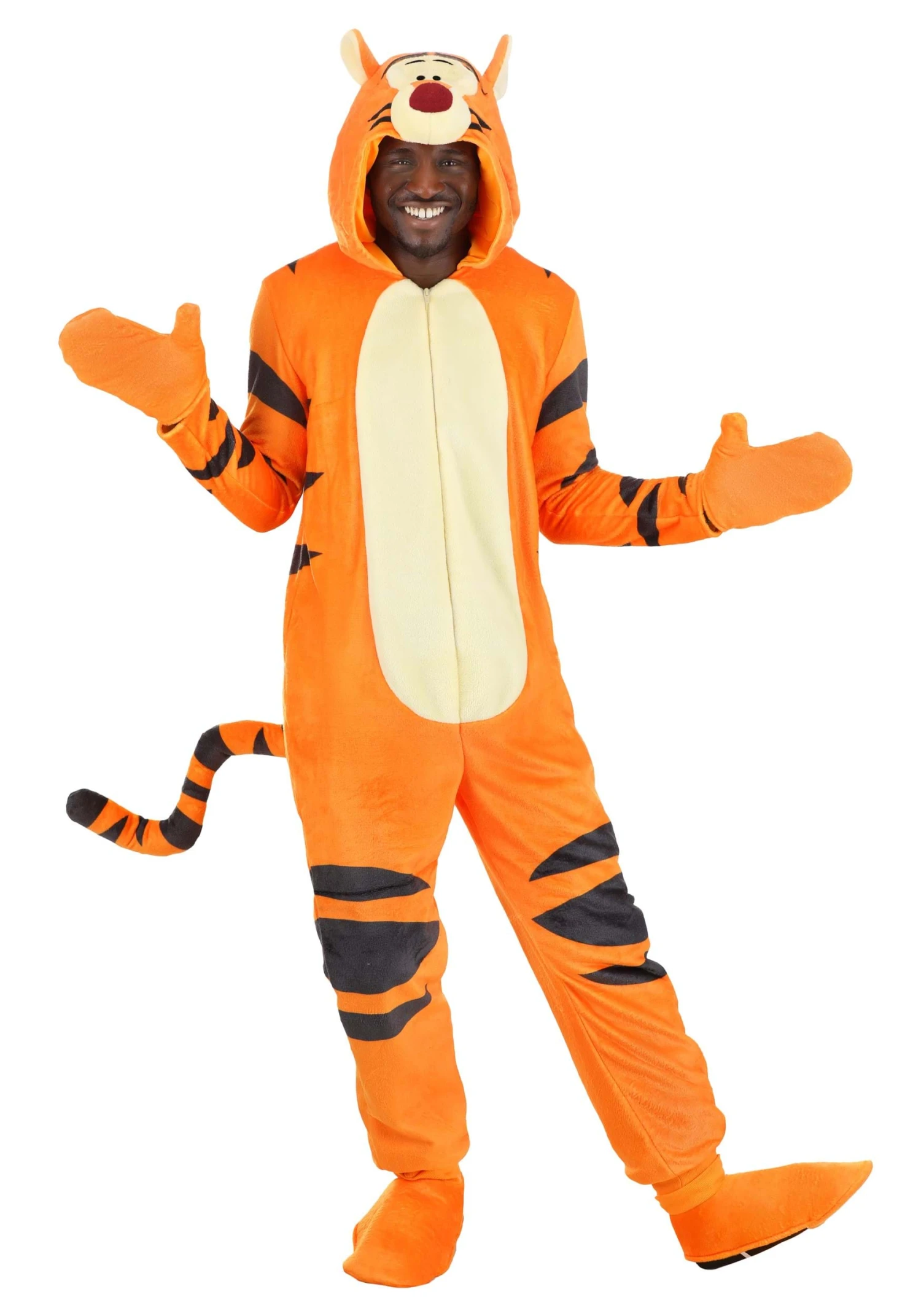 Adult Deluxe Disney Winnie The Pooh Tigger Costume 6 Adult Deluxe Disney Winnie The Pooh Tigger Costume - Image 4