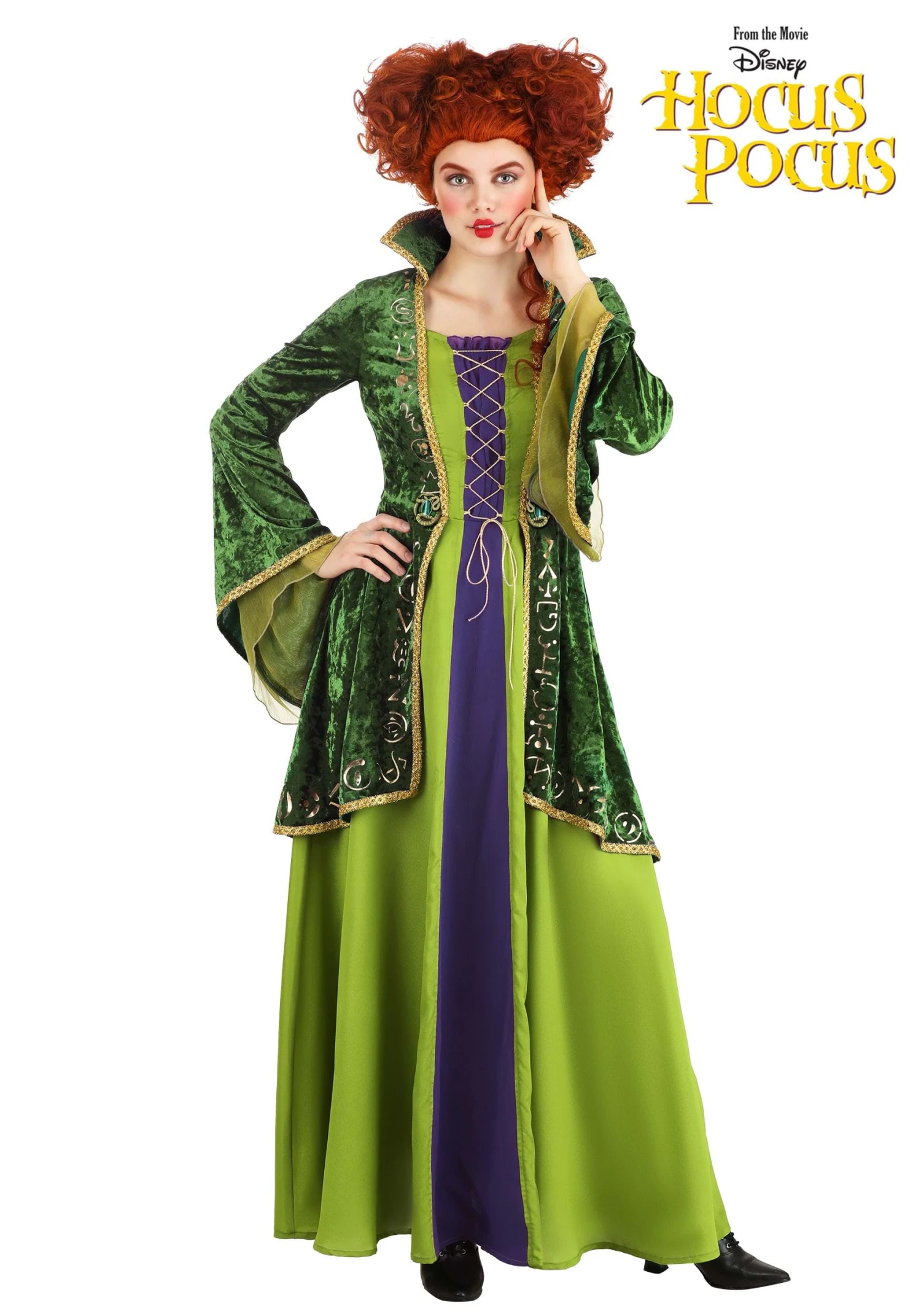 Women's Deluxe Disney Winifred Sanderson Costume Dress 3 Women's Deluxe Disney Winifred Sanderson Costume Dress