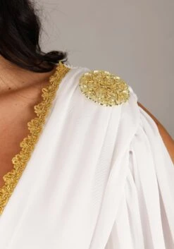 Women's Deluxe Goddess Costume Dress -Halloween Costumes adult deluxe goddess costume alt 4