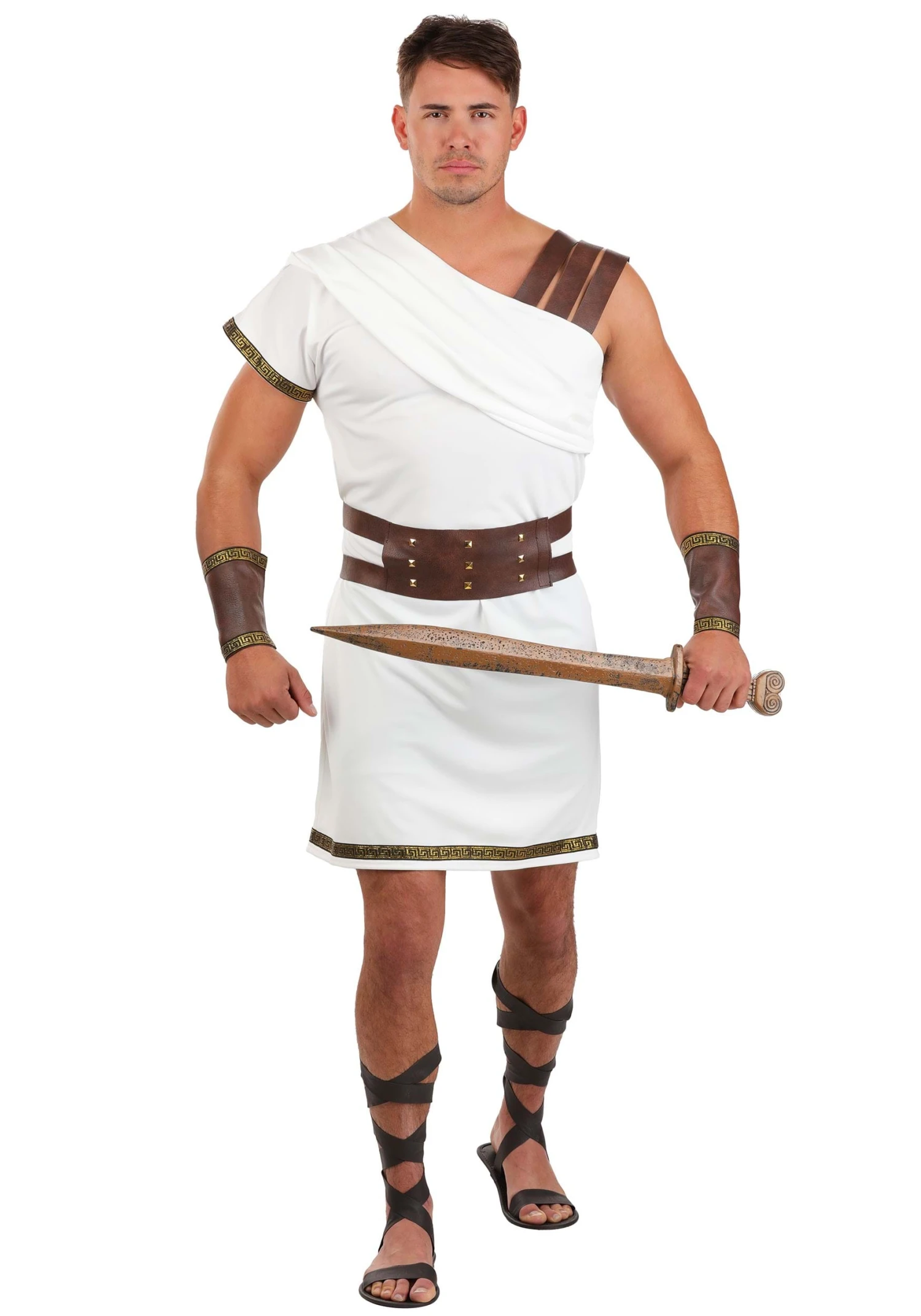Men's Deluxe Greek Warrior Costume 3 Men's Deluxe Greek Warrior Costume