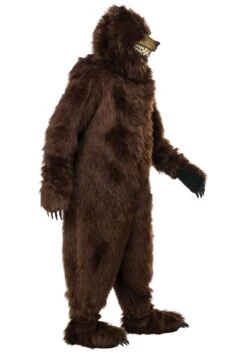 Deluxe Adult Grizzly Bear Costume With Ani-Motion Mask -Halloween Costumes adult deluxe grizzly bear costume w ani motion mas alt 2