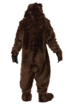 Deluxe Adult Grizzly Bear Costume With Ani-Motion Mask -Halloween Costumes adult deluxe grizzly bear costume w ani motion mas alt 3