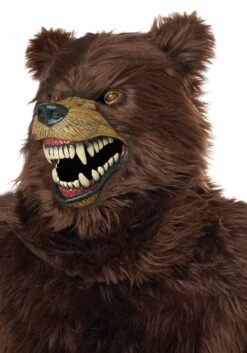 Deluxe Adult Grizzly Bear Costume With Ani-Motion Mask -Halloween Costumes adult deluxe grizzly bear costume w ani motion mas alt 4