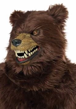Deluxe Adult Grizzly Bear Costume With Ani-Motion Mask -Halloween Costumes adult deluxe grizzly bear costume w ani motion mas alt 6