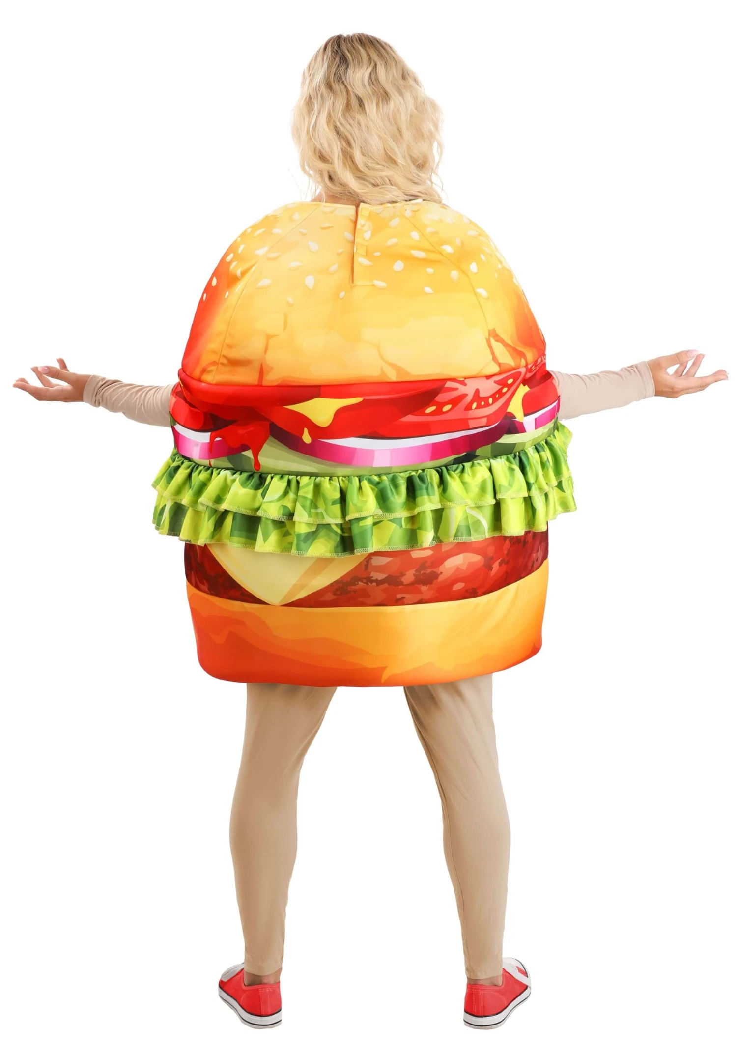 Adult Deluxe Hamburger Costume 4 Adult Deluxe Hamburger Costume - Image 2