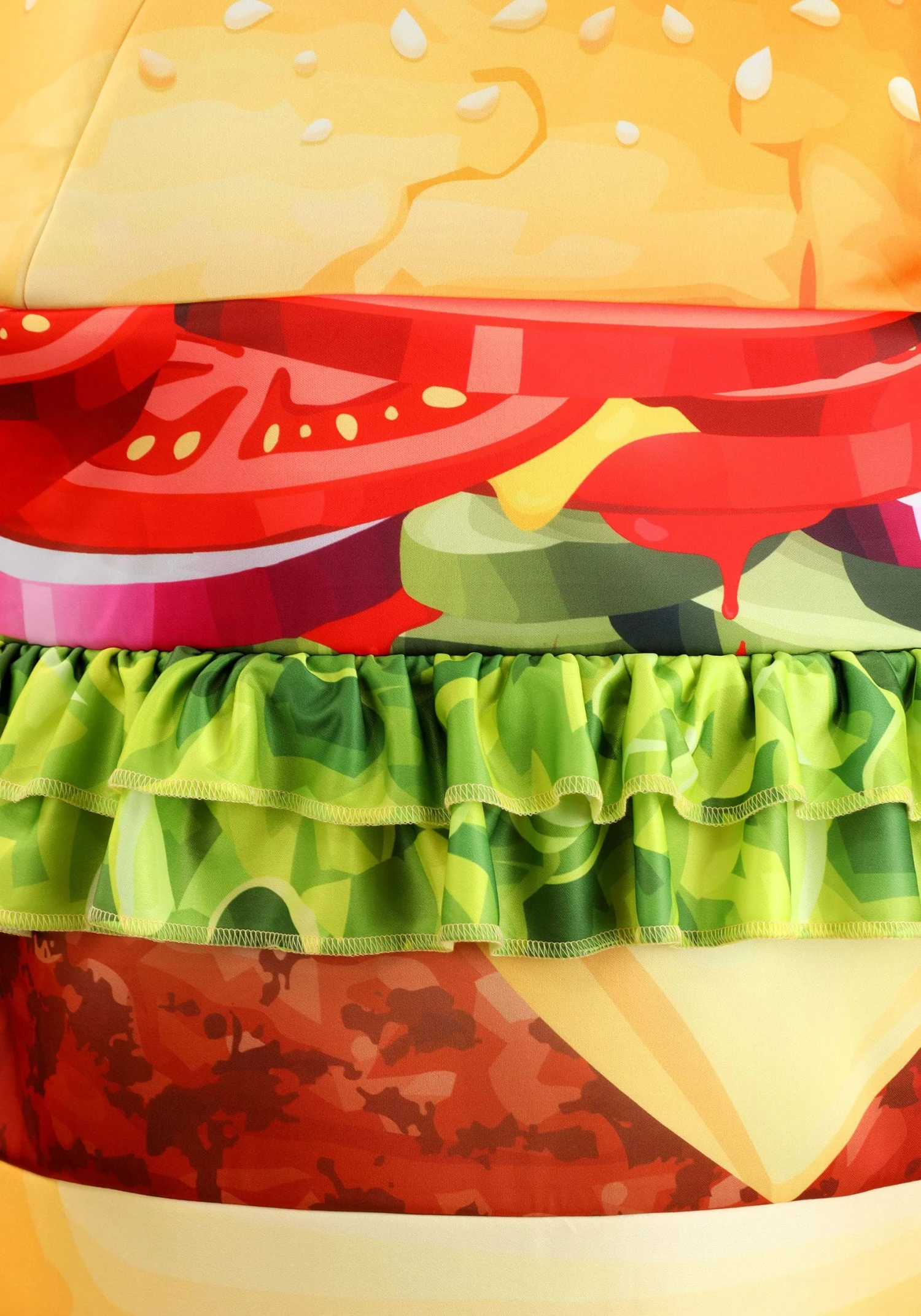 Adult Deluxe Hamburger Costume 5 Adult Deluxe Hamburger Costume - Image 3