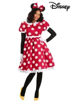 Disney Deluxe Minnie Mouse Adult Costume -Halloween Costumes adult deluxe minnie mouse costume alt 5