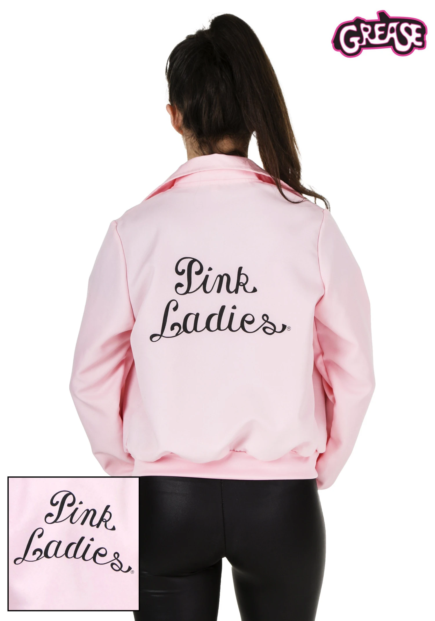 Adult Deluxe Pink Ladies Jacket Costume 4 Adult Deluxe Pink Ladies Jacket Costume - Image 2