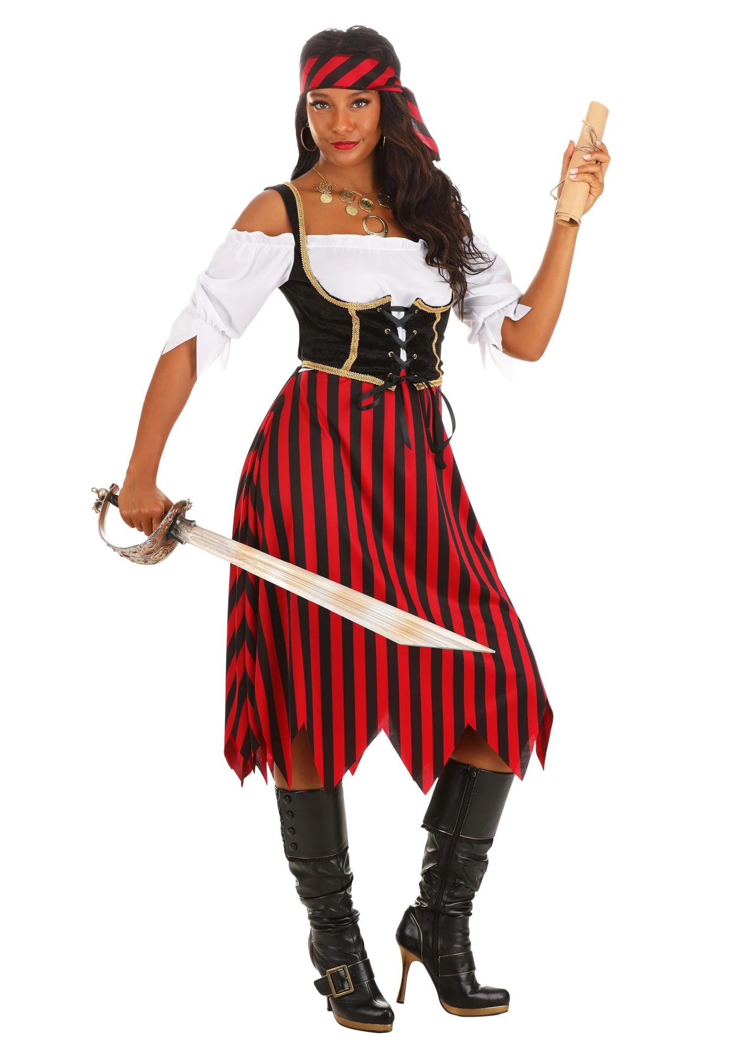 Deluxe Pirate Maiden Costume For Women 3 Deluxe Pirate Maiden Costume For Women