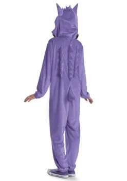 Disguise Adult Deluxe Pokémon Gengar Hooded Jumpsuit Costume -Halloween Costumes adult deluxe pokemon gengar hooded jumpsuit alt 3