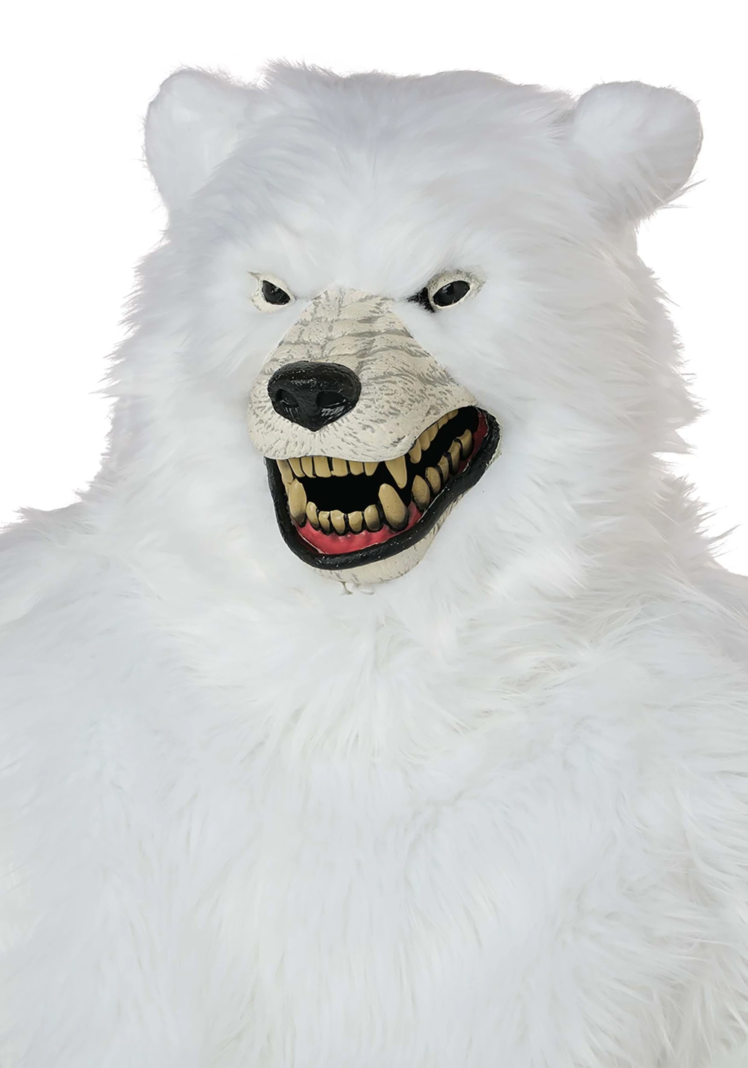 Adult Deluxe Polar Bear With Ani-Motion Costume Mask 3 Adult Deluxe Polar Bear With Ani-Motion Costume Mask