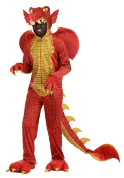 Adult Deluxe Red Dragon Costume