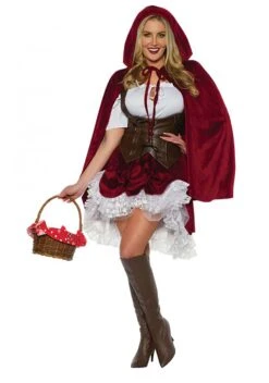 Women's Deluxe Sexy Red Riding Hood Costume