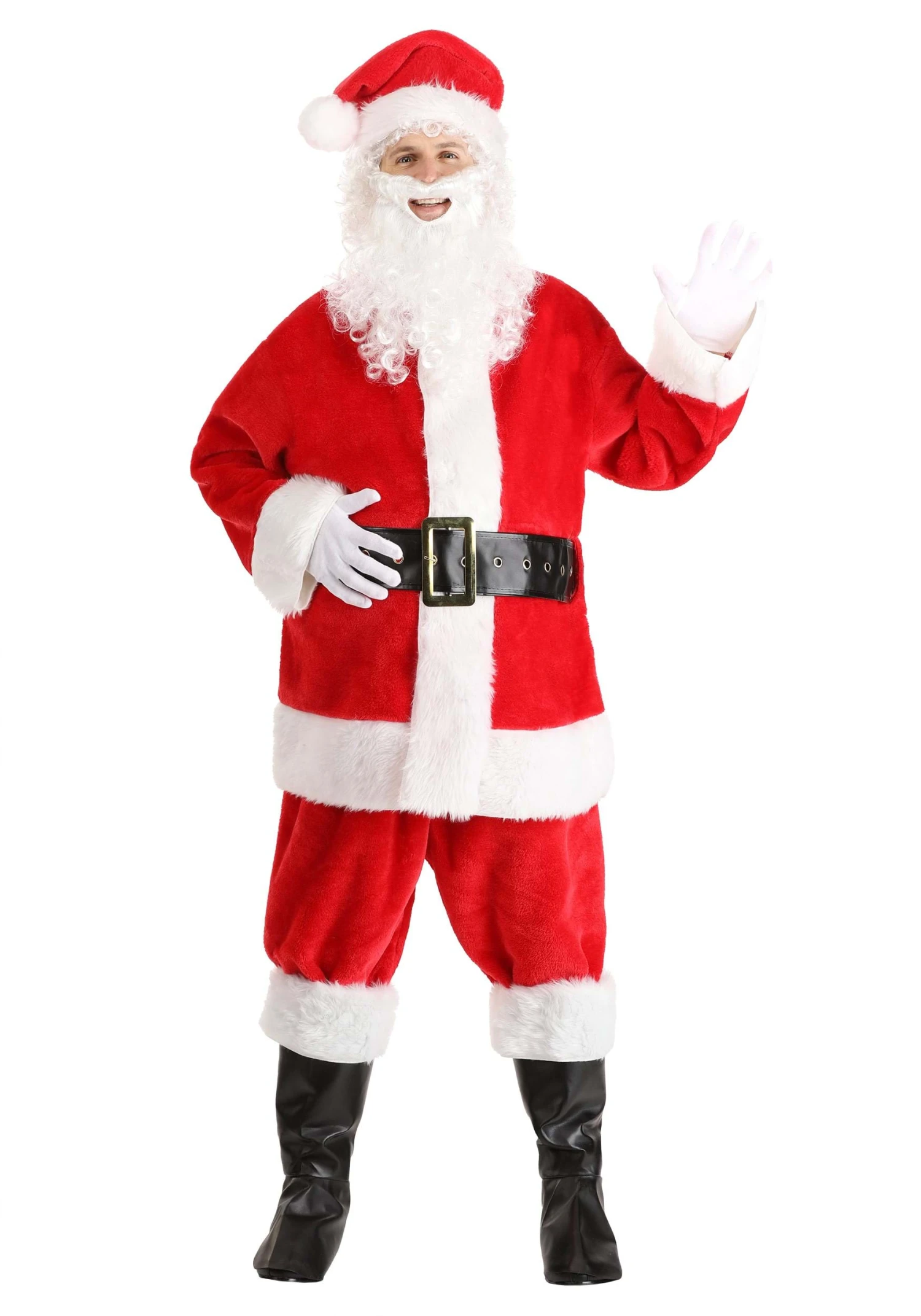 Deluxe Red Santa Claus Costume For Adults 6 Deluxe Red Santa Claus Costume For Adults - Image 4