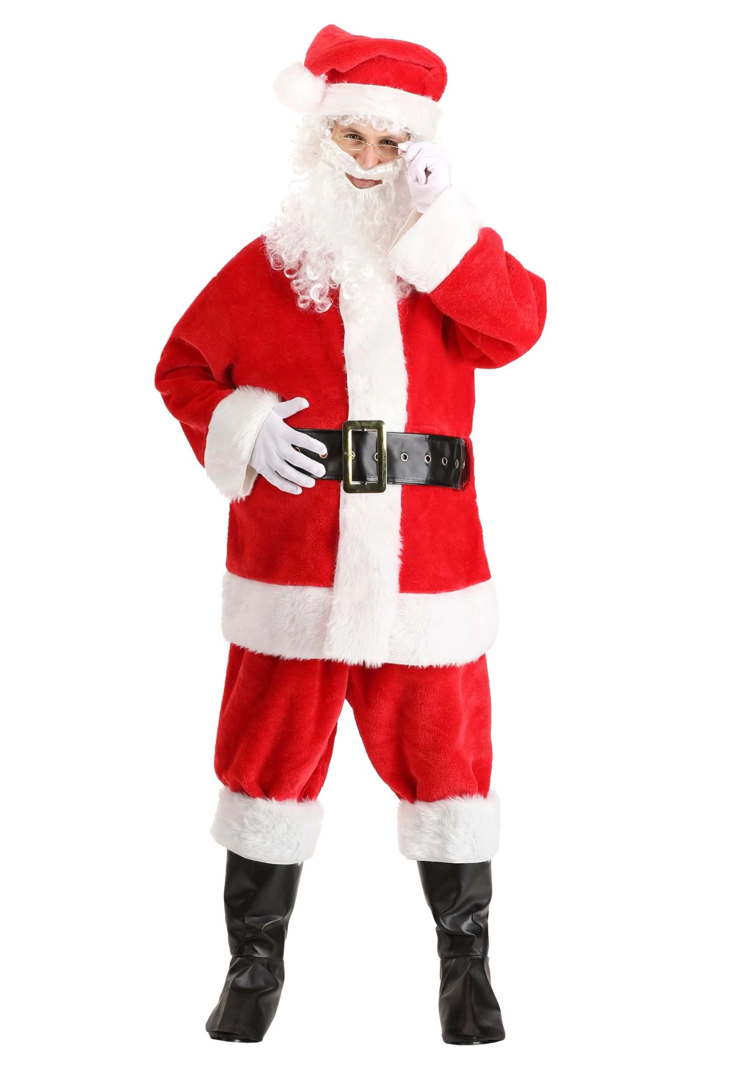 Deluxe Red Santa Claus Costume For Adults 8 Deluxe Red Santa Claus Costume For Adults - Image 6