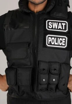 Adult Deluxe SWAT Team Costume Vest 9 Adult Deluxe SWAT Team Costume Vest -Halloween Costumes adult deluxe swat team costume vest alt 2