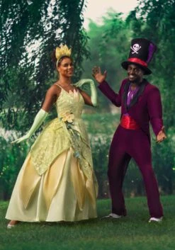 Disney Princess And The Frog Deluxe Tiana Costume For Women -Halloween Costumes adult deluxe tiana costume alt 2