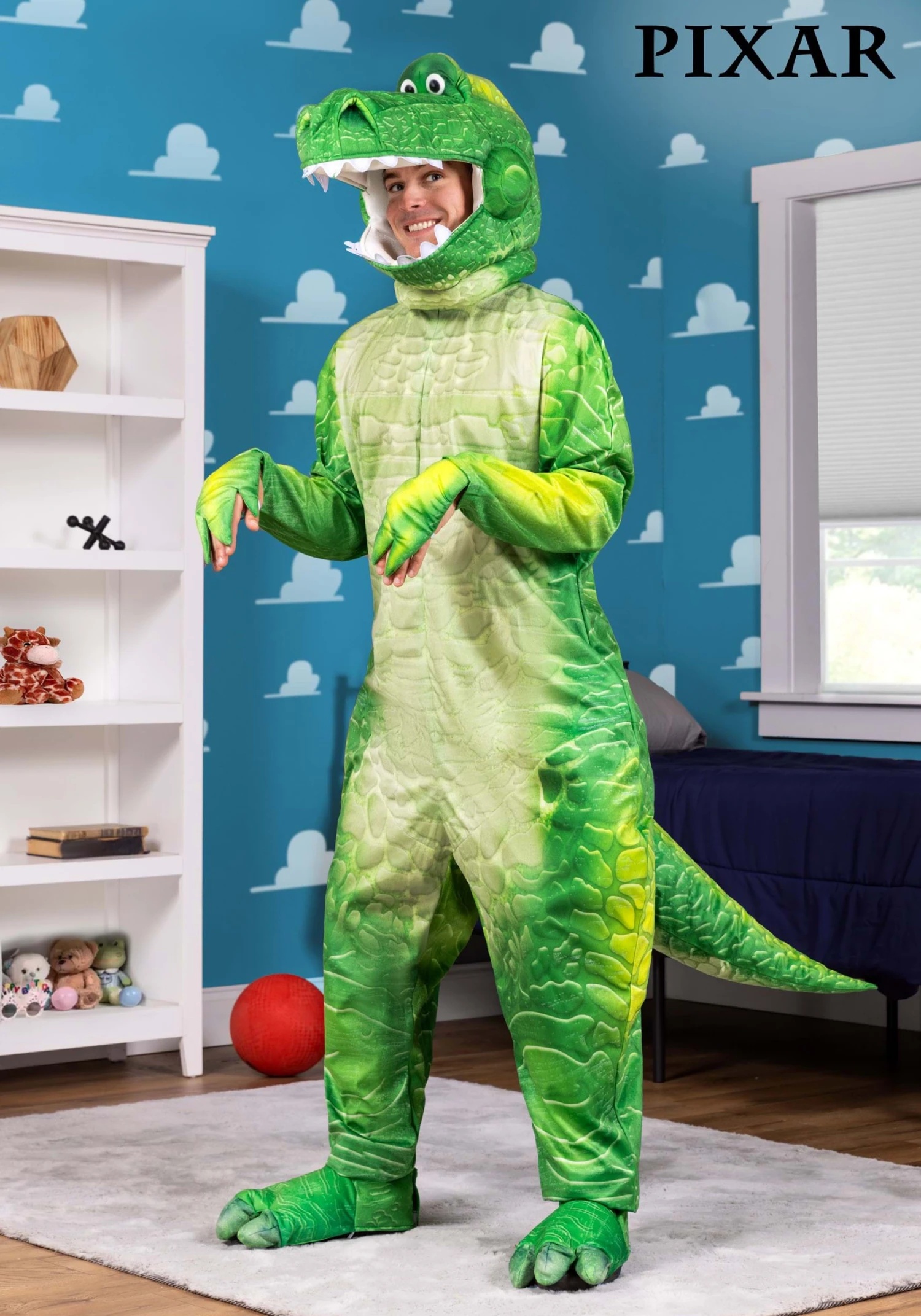 Deluxe Toy Story Rex Costume For Adults 3 Deluxe Toy Story Rex Costume For Adults