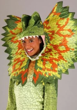 Dilophosaurus Adult Costume 11 Dilophosaurus Adult Costume -Halloween Costumes adult dilophosaurus costume alt 1