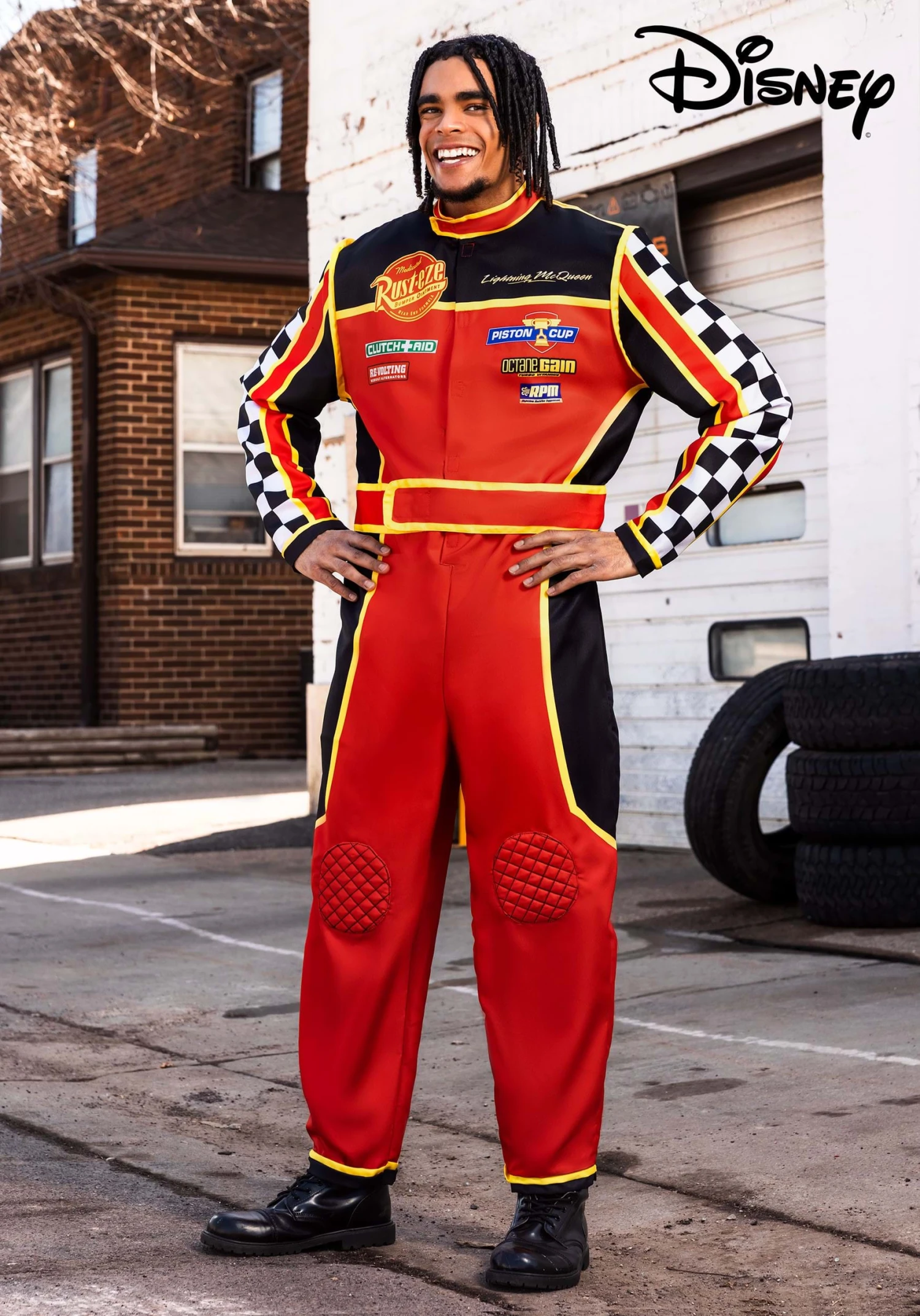 Disney And Pixar Cars Pitcrew Uniform Adult Costume 3 Disney And Pixar Cars Pitcrew Uniform Adult Costume