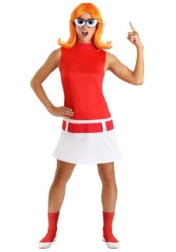 Disney Phineas And Ferb Candace Flynn Costume For Women -Halloween Costumes adult disney candace flynn costume alt 2