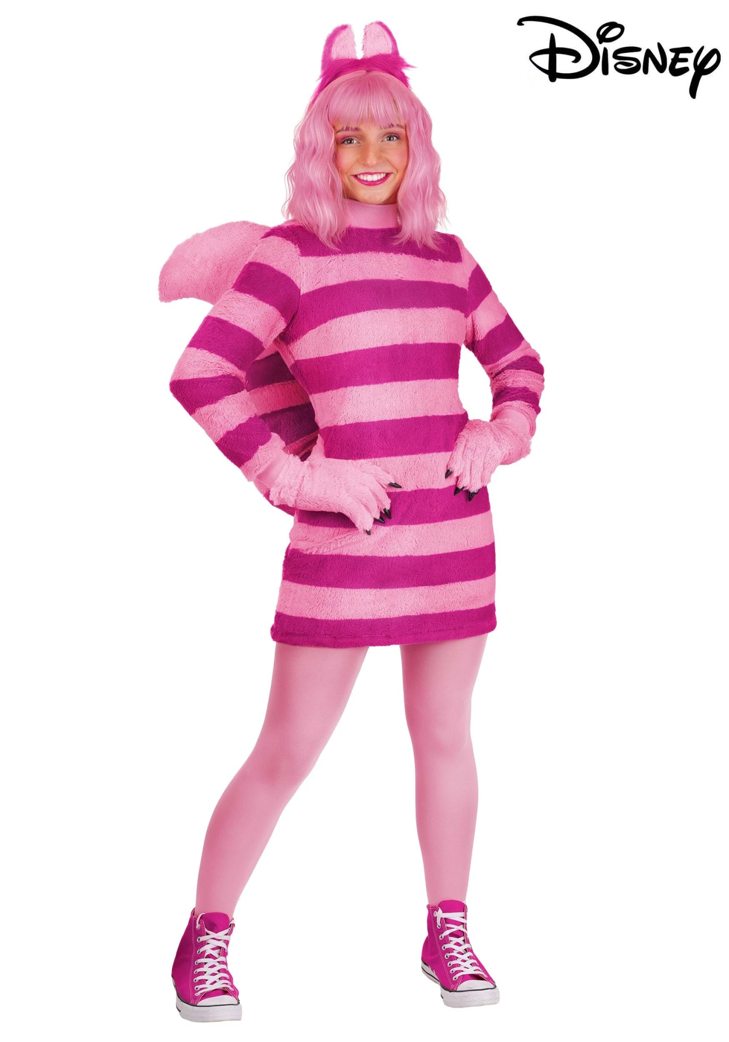 Women's Disney Cheshire Cat Costume Dress 3 Women's Disney Cheshire Cat Costume Dress