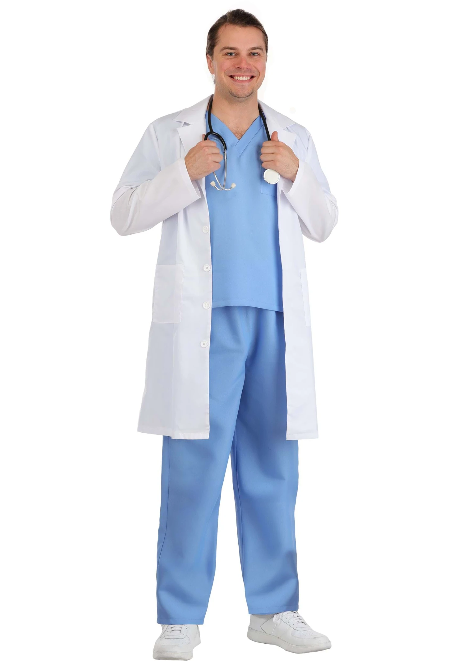 Adult Doctor Scrubs Costume 3 Adult Doctor Scrubs Costume