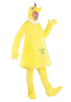 Dr. Seuss Star Bellied Sneetch Adult Costume -Halloween Costumes adult dr seuss star bellied sneetch costume alt 7