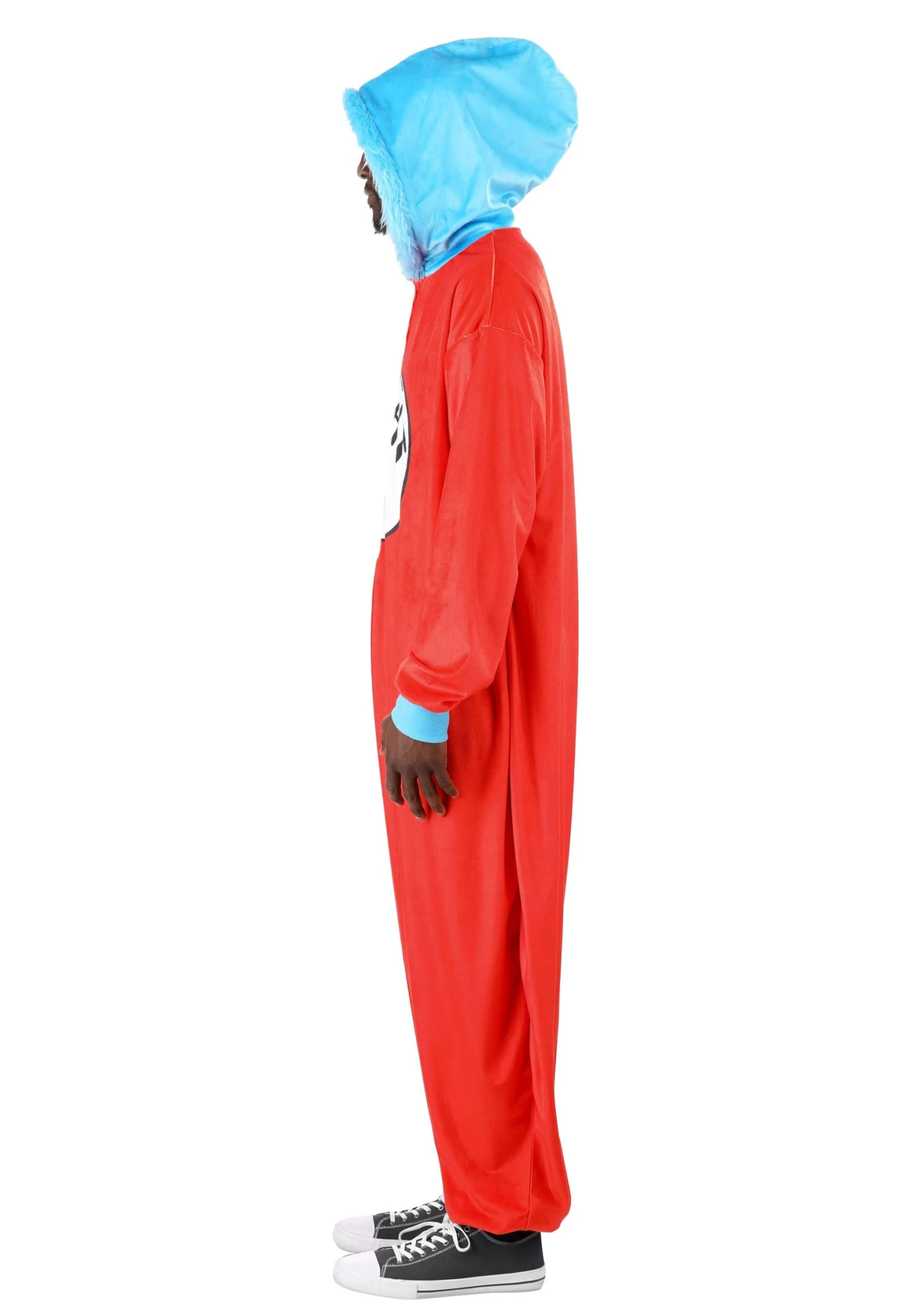Dr. Seuss Thing 1 & 2 Costume Onesie For Adults 6 Dr. Seuss Thing 1 & 2 Costume Onesie For Adults - Image 4